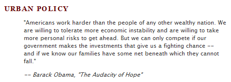 Obama's Urban Policy on Crime & Law Enforcement